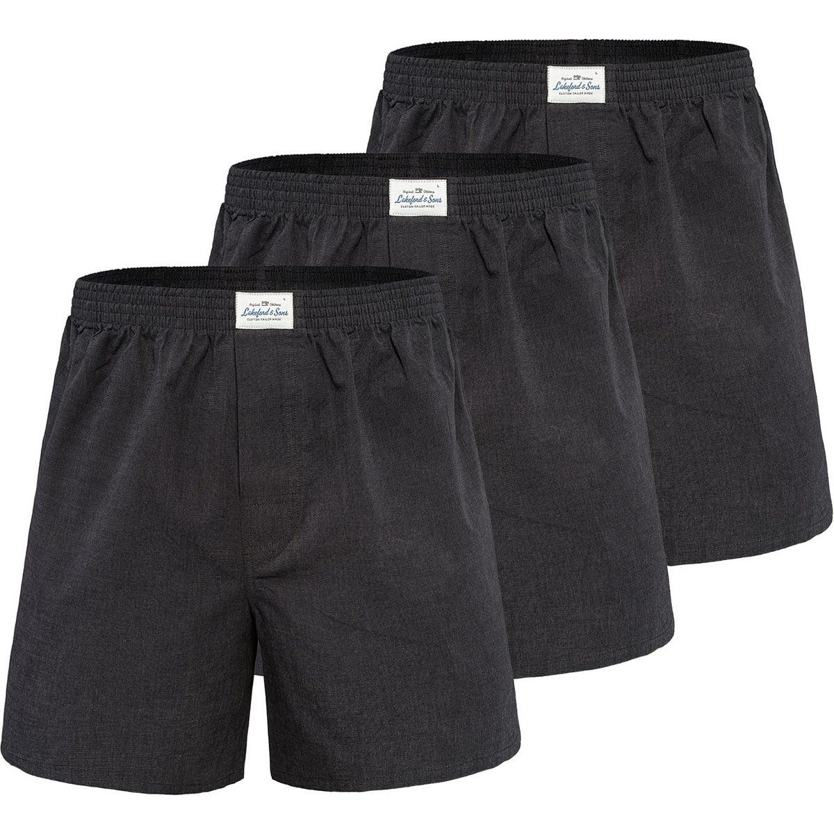 Herren Klassische Gewebte Boxershorts 3er-Pack