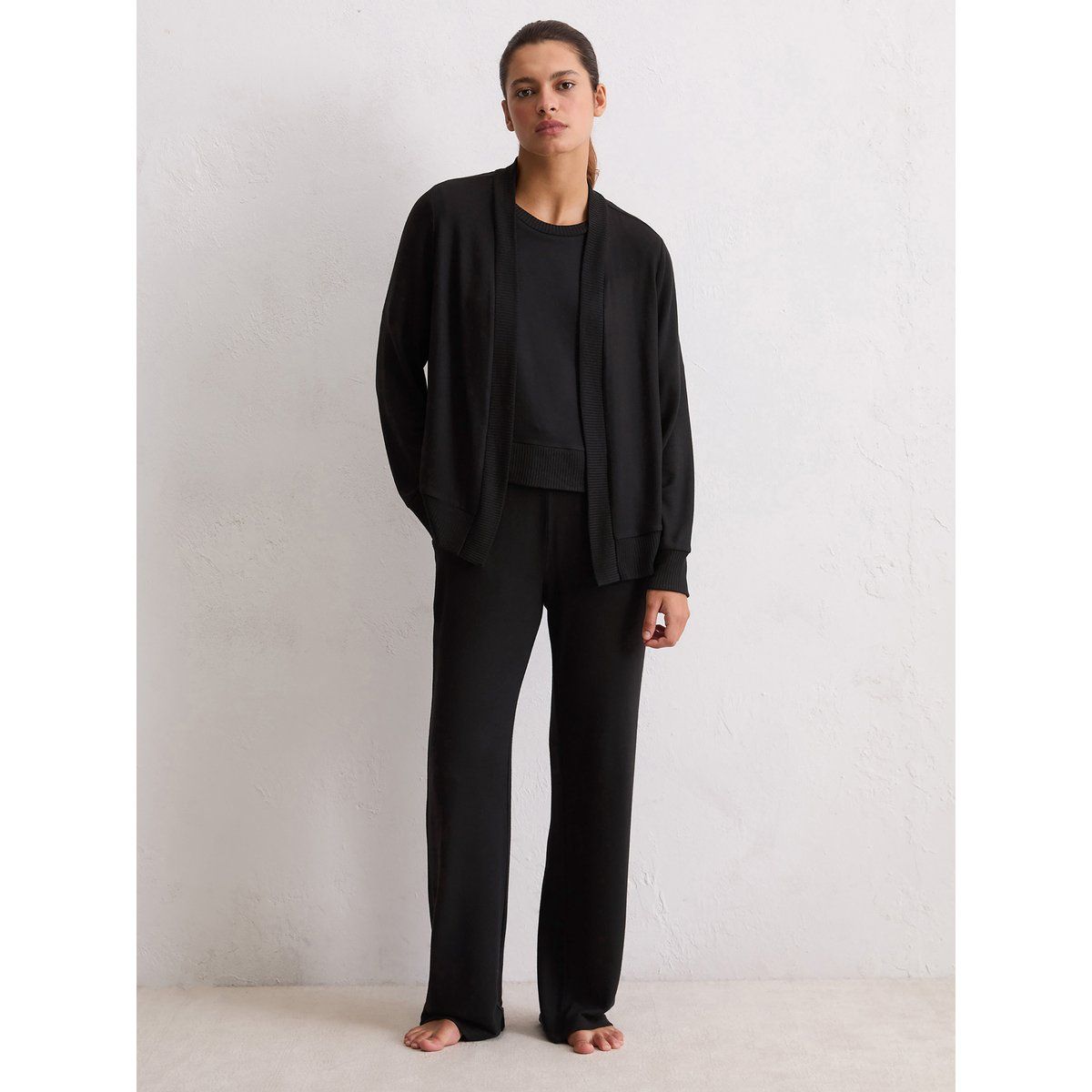 Weiche Strickjacke mit offener Vorderseite