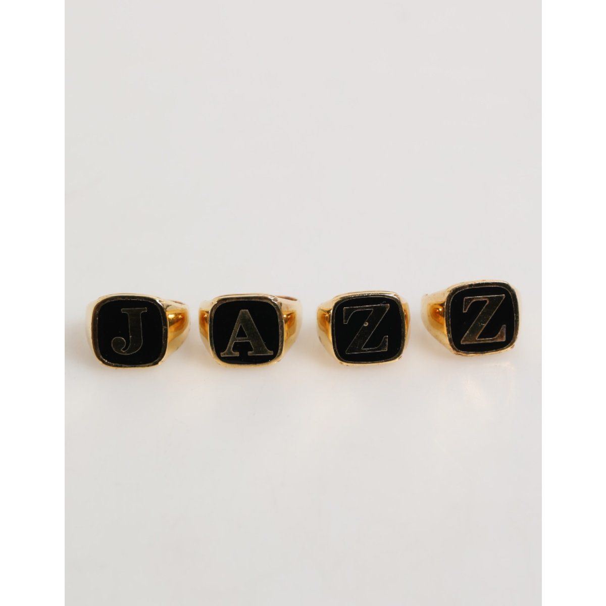 Jazz Buchstaben Siegelring Set