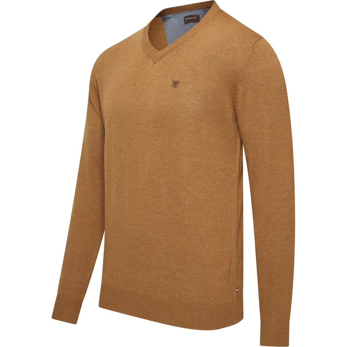 Klassischer V-Ausschnitt Strickpullover