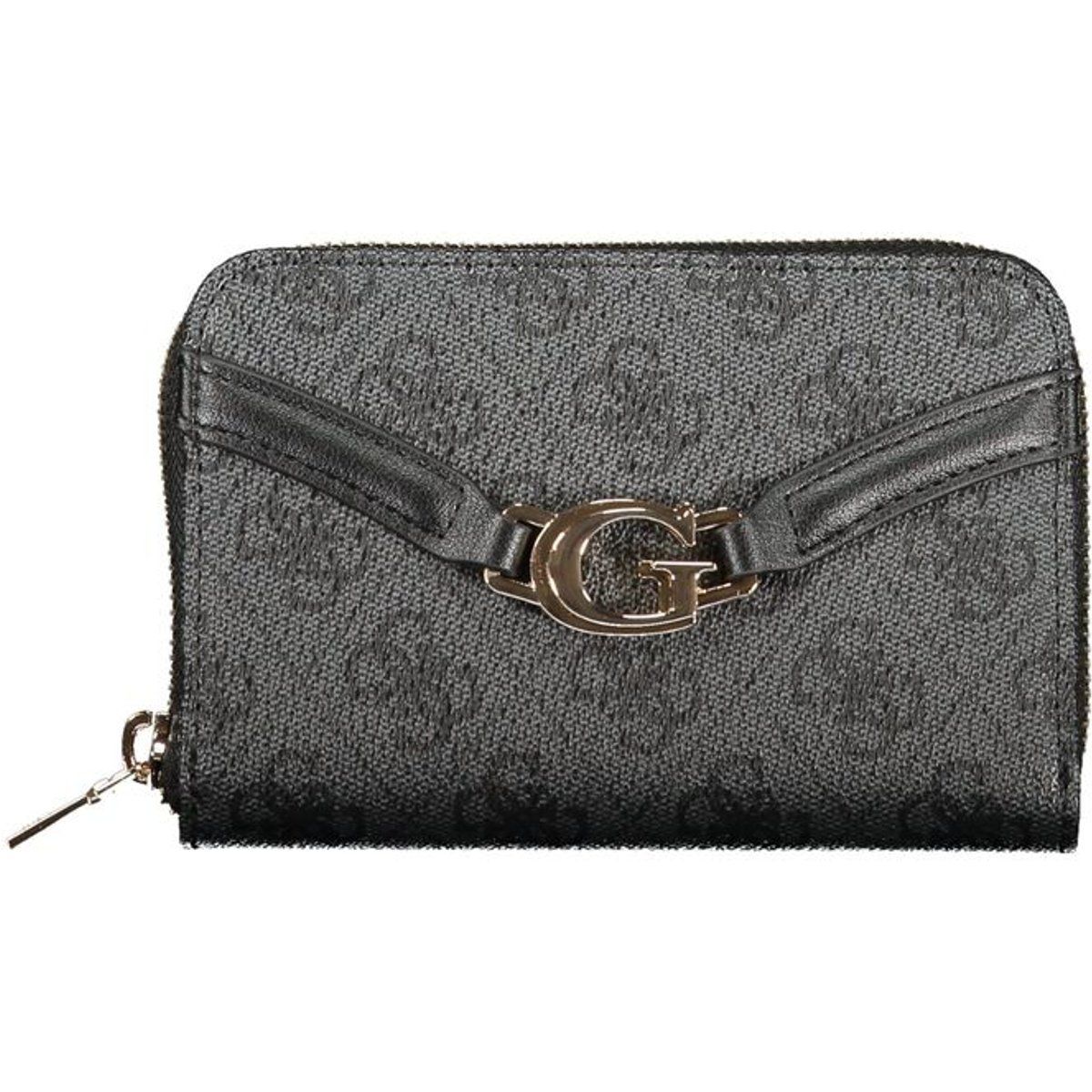Elegantes Portemonnaie mit Monogramm und Reißverschluss