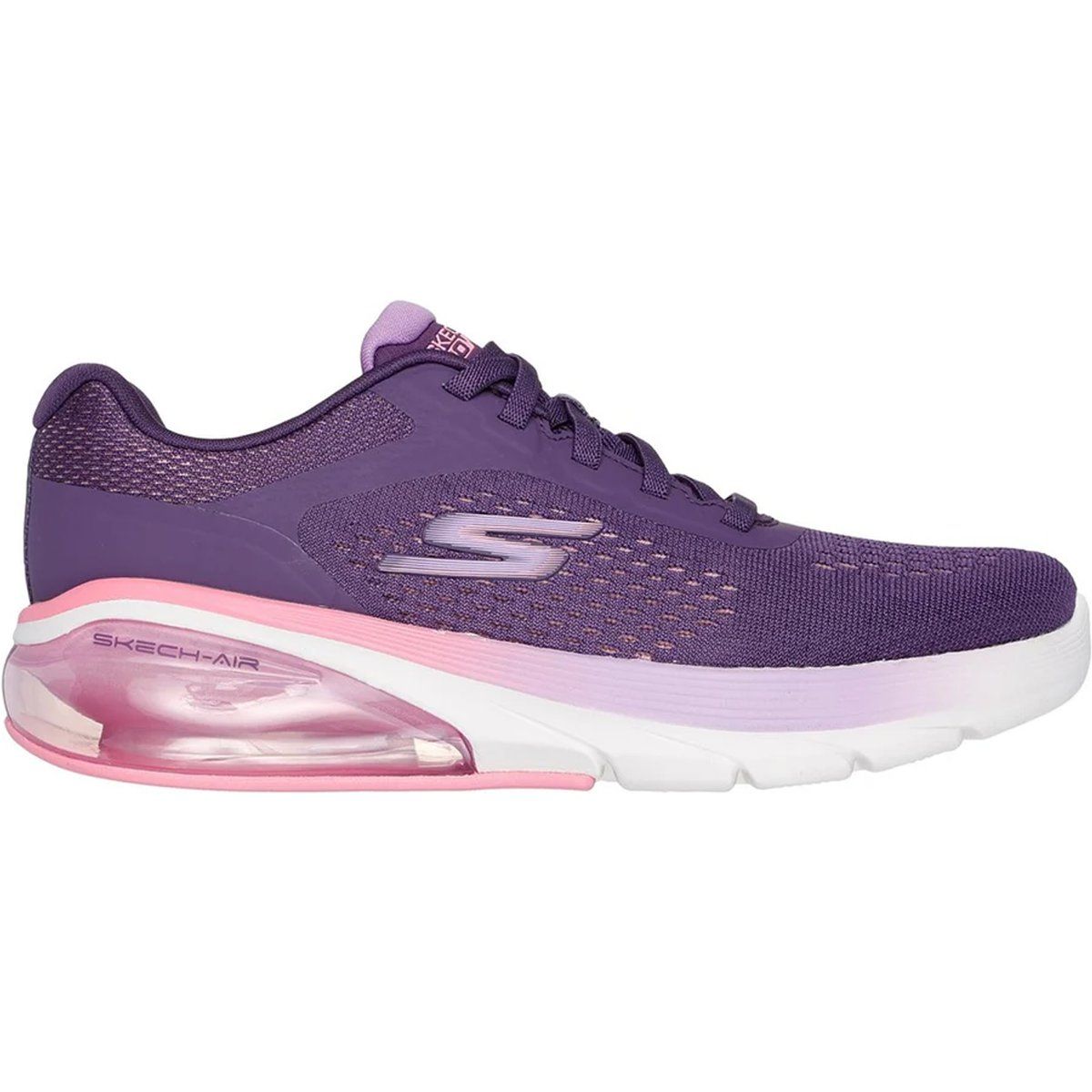 Luftgepolsterter Walking-Sneaker Pflaume