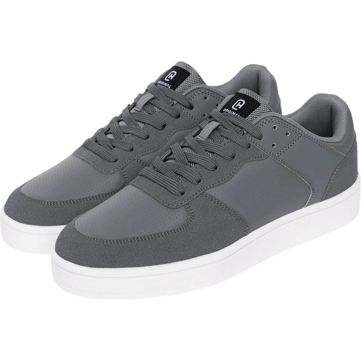 Crosshatch - "Avelino V2" Sneaker für Herren, Wildleder (Grau/Weiß)
