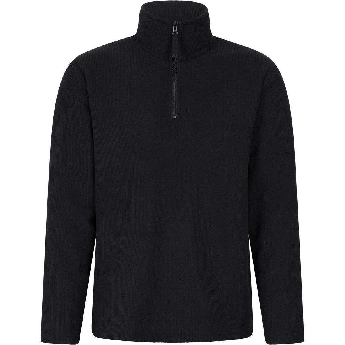 Mountain Warehouse - "Farland" Midlayer für Herren, mit halbem Reißverschluss, Mit Vlies gefüttert (Schwarz)
