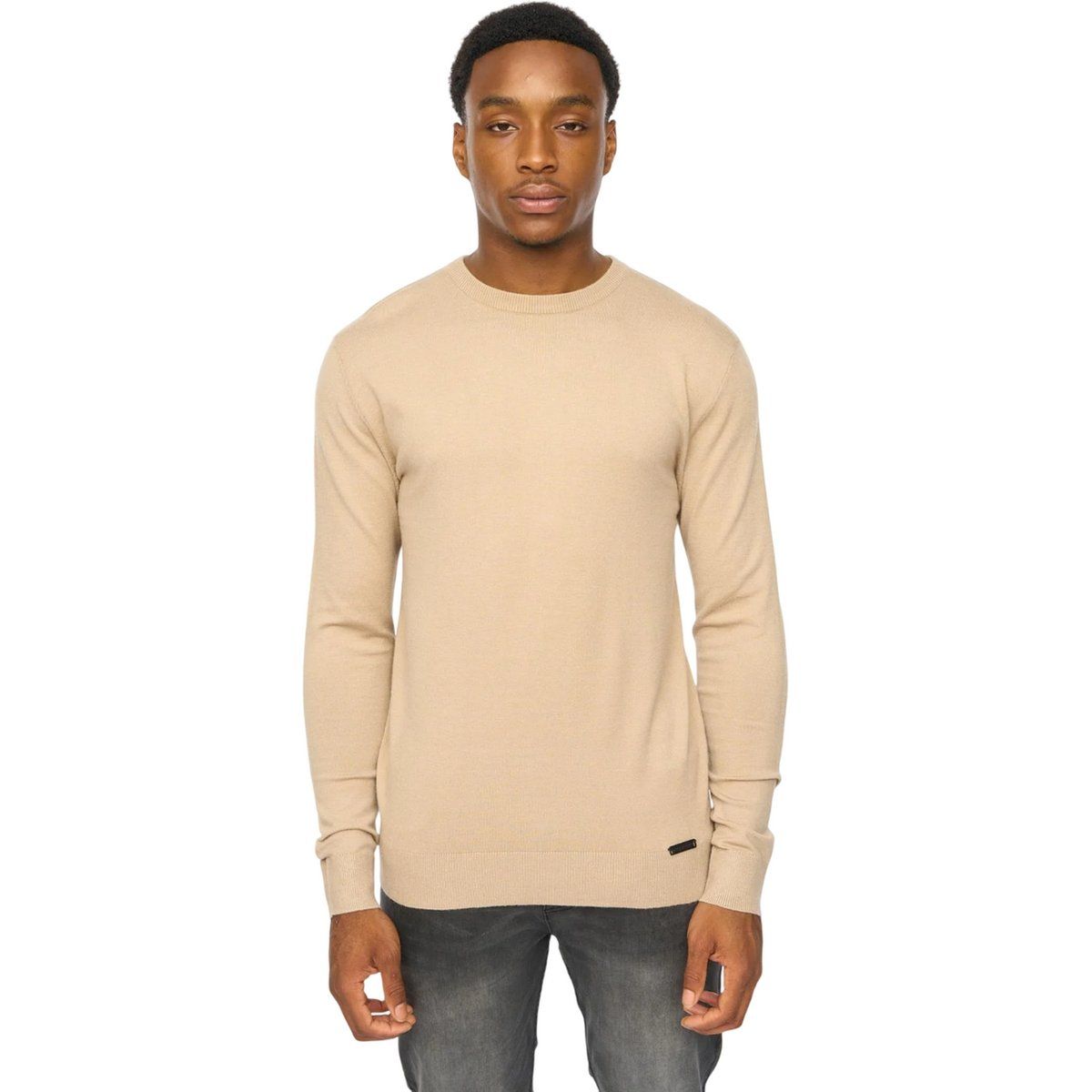 Herren Strickpullover mit Rundhalsausschnitt