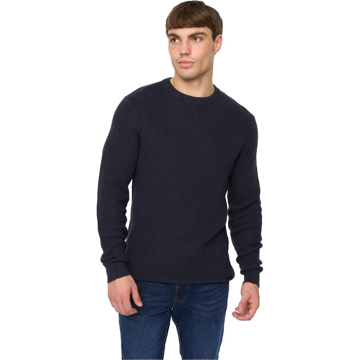 Crosshatch - "Jampster" Sweatshirt für Herren, Rundhalsausschnitt, Jerseyware (Marine)