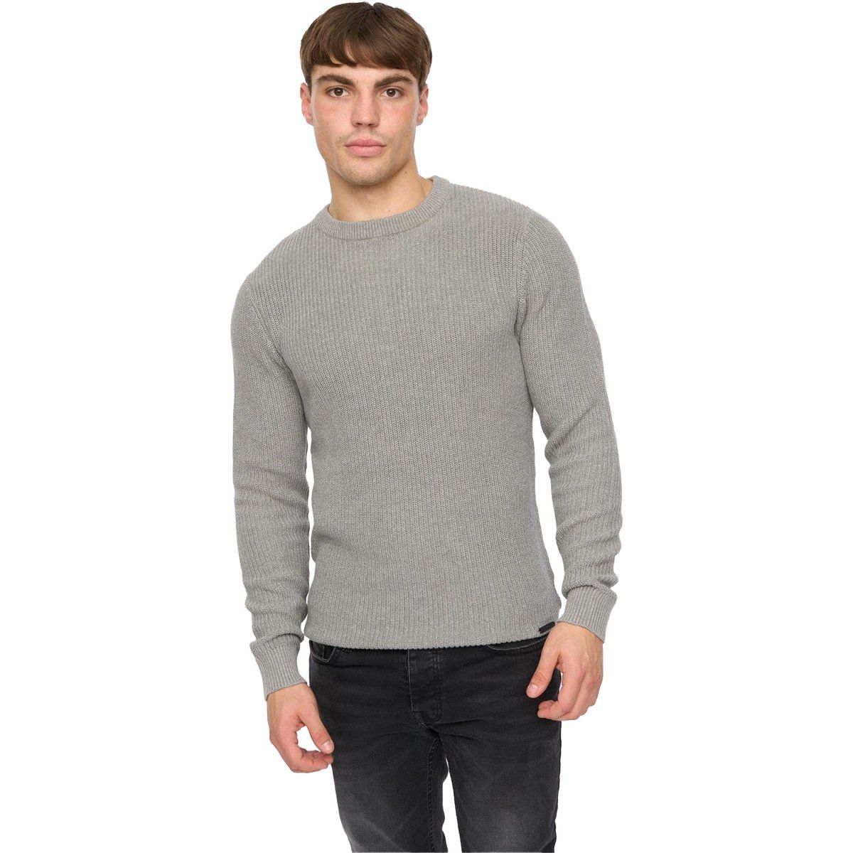 Crosshatch - "Jampster" Sweatshirt für Herren, Rundhalsausschnitt, Jerseyware (Grau)