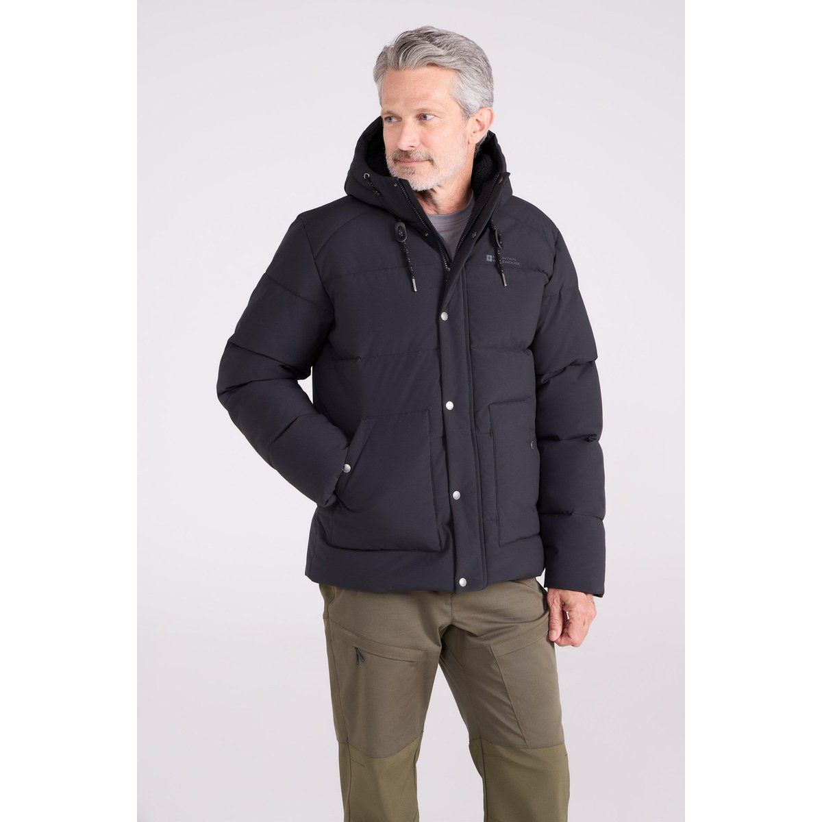 Herren Steppjacke mit Kapuze