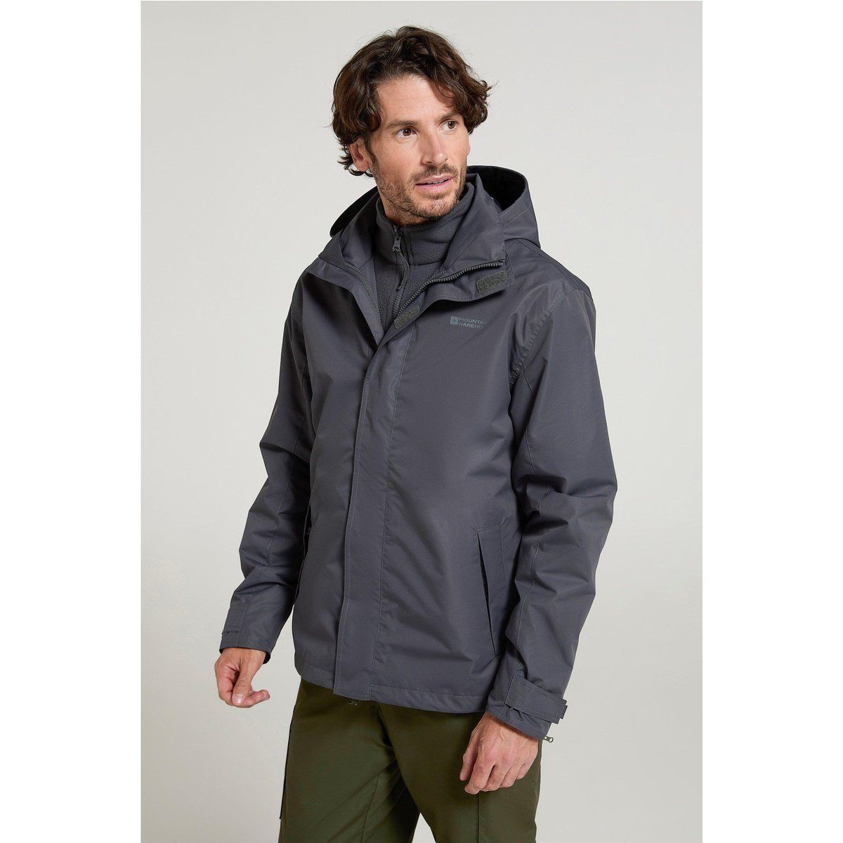 Mountain Warehouse - "Fell II" Jacke 3 in 1 für Herren (Grau)