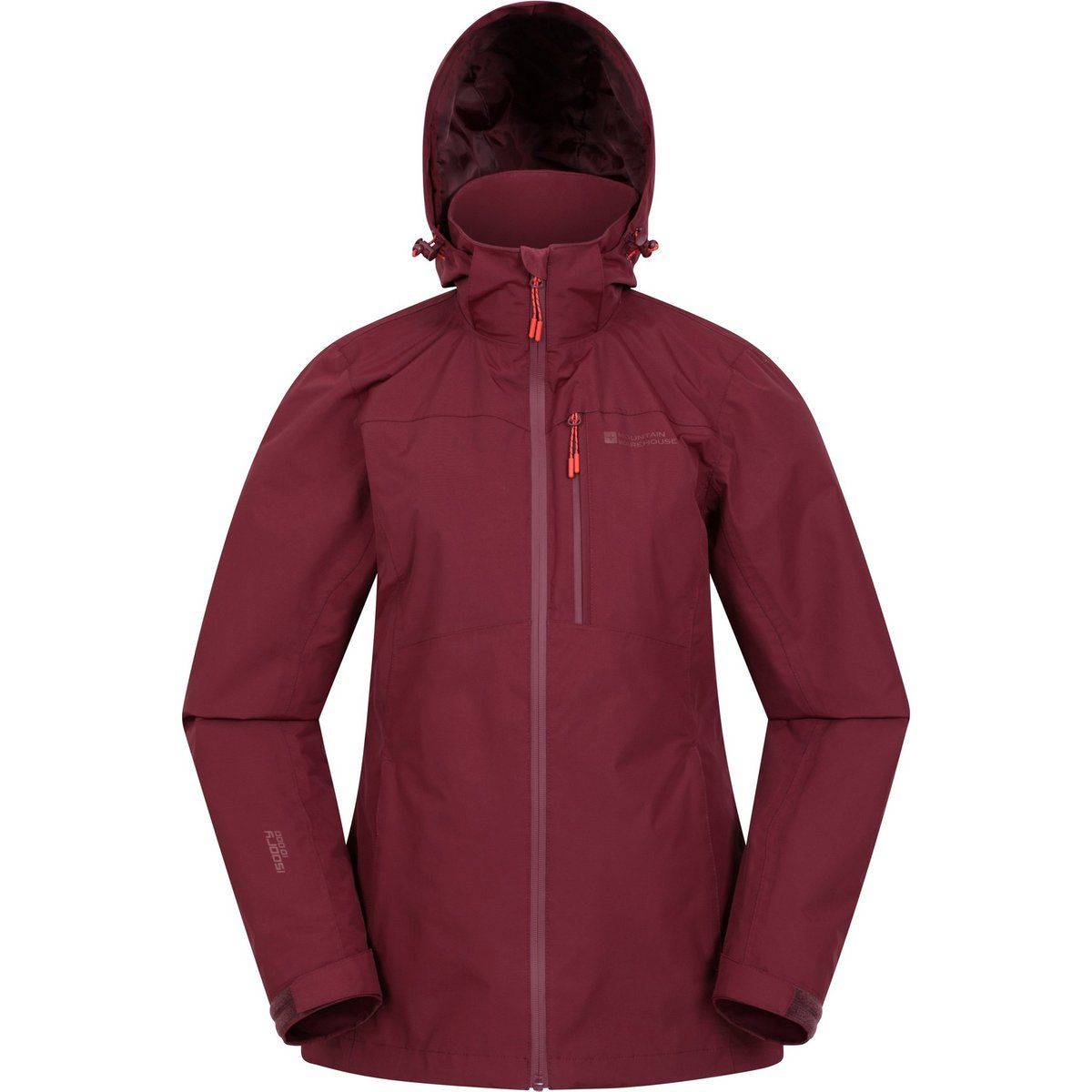 Mountain Warehouse Damen Rainforest II Extreme Jacke (Burgunderrot)