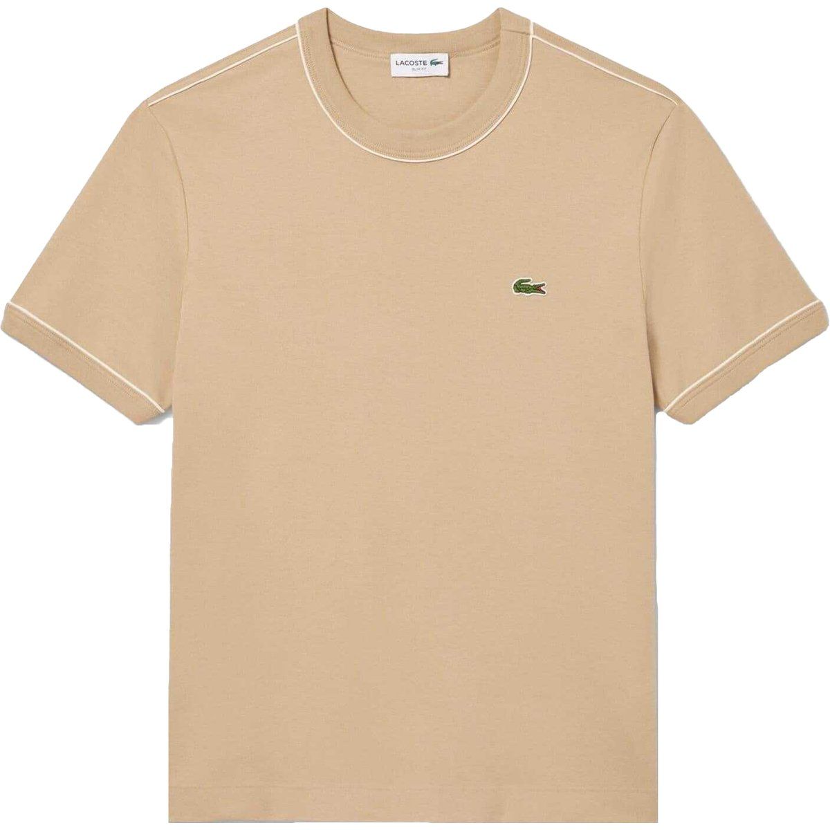 Herren Slim-Fit T-Shirt mit Kontrastbesatz