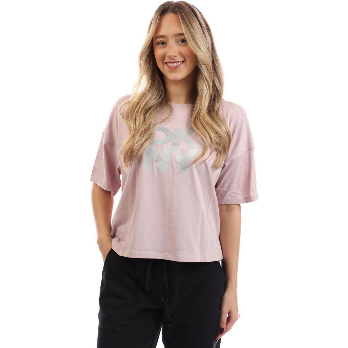 Locker geschnittenes Kurzarm-T-Shirt