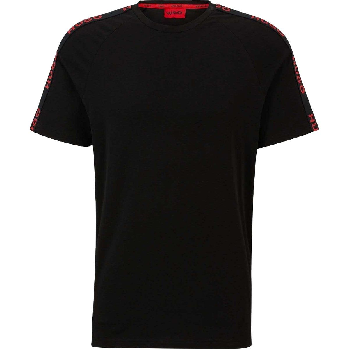 T-Shirt mit Logo-Besatz und Rundhalsausschnitt