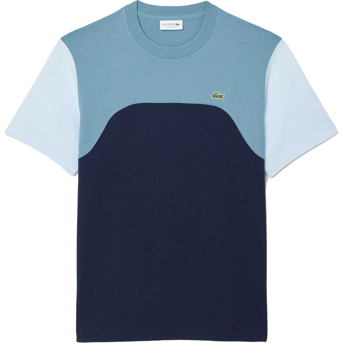 Farbblock Baumwoll-Jersey T-Shirt