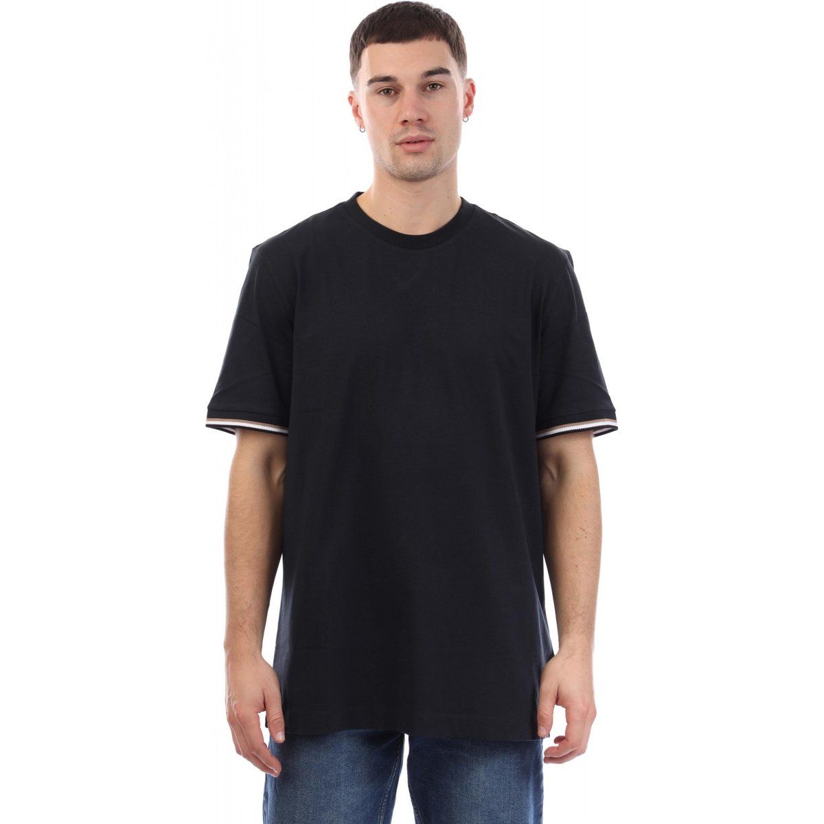 Herren T-Shirt mit Logo, reguläre Passform