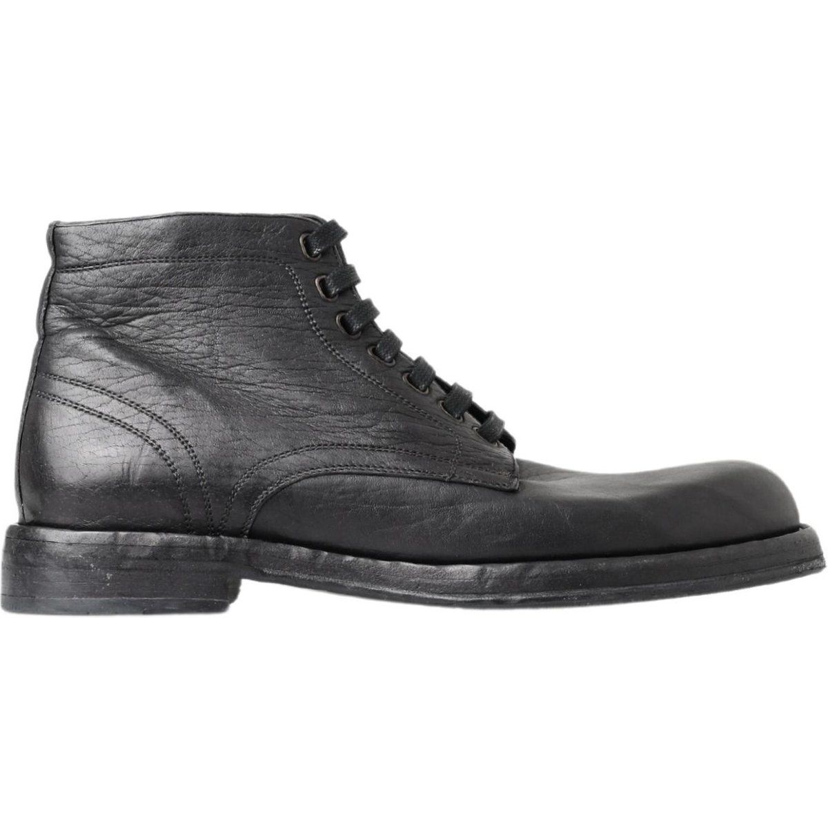 Schnürstiefeletten aus Leder