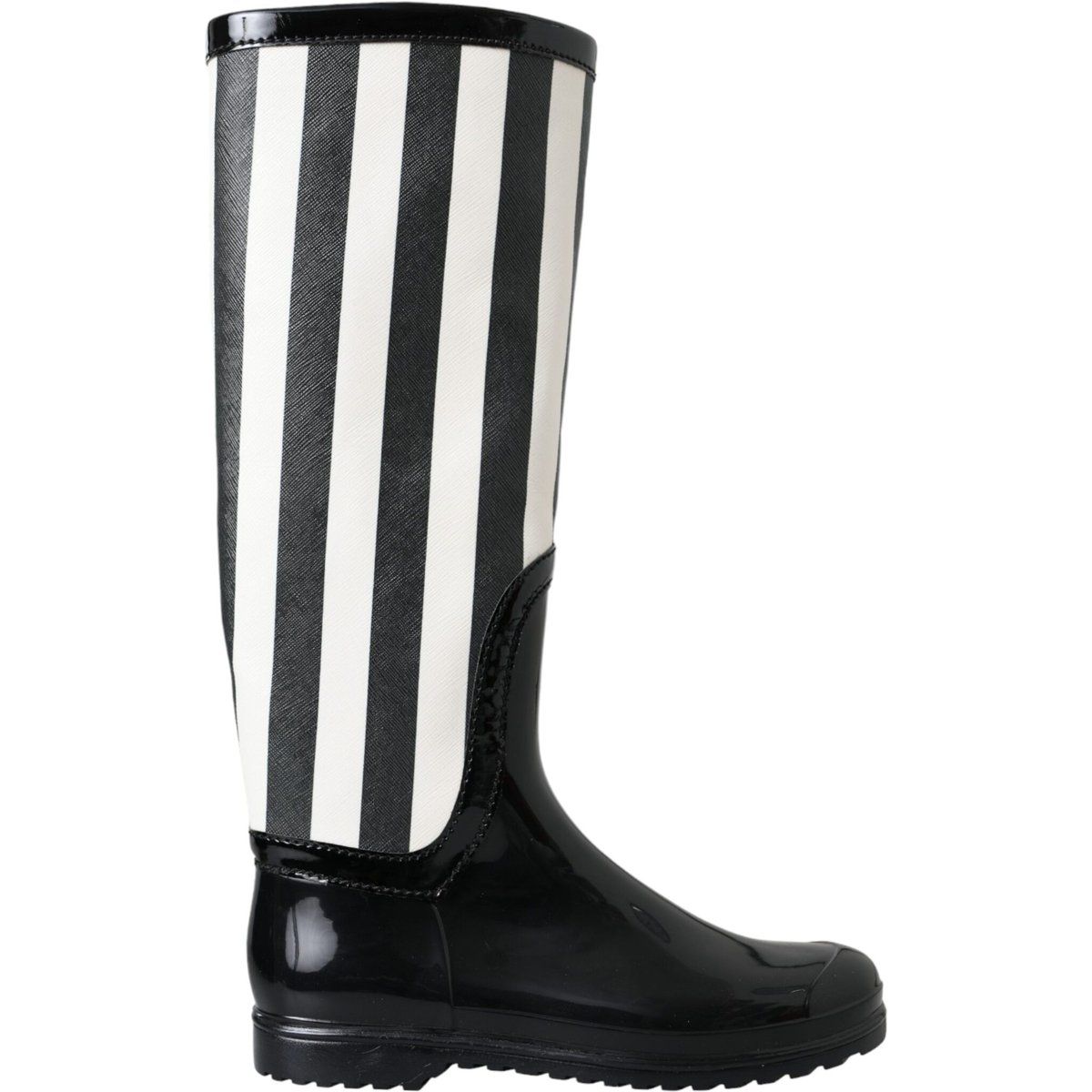 Gestreifte Regenstiefel wasserdicht