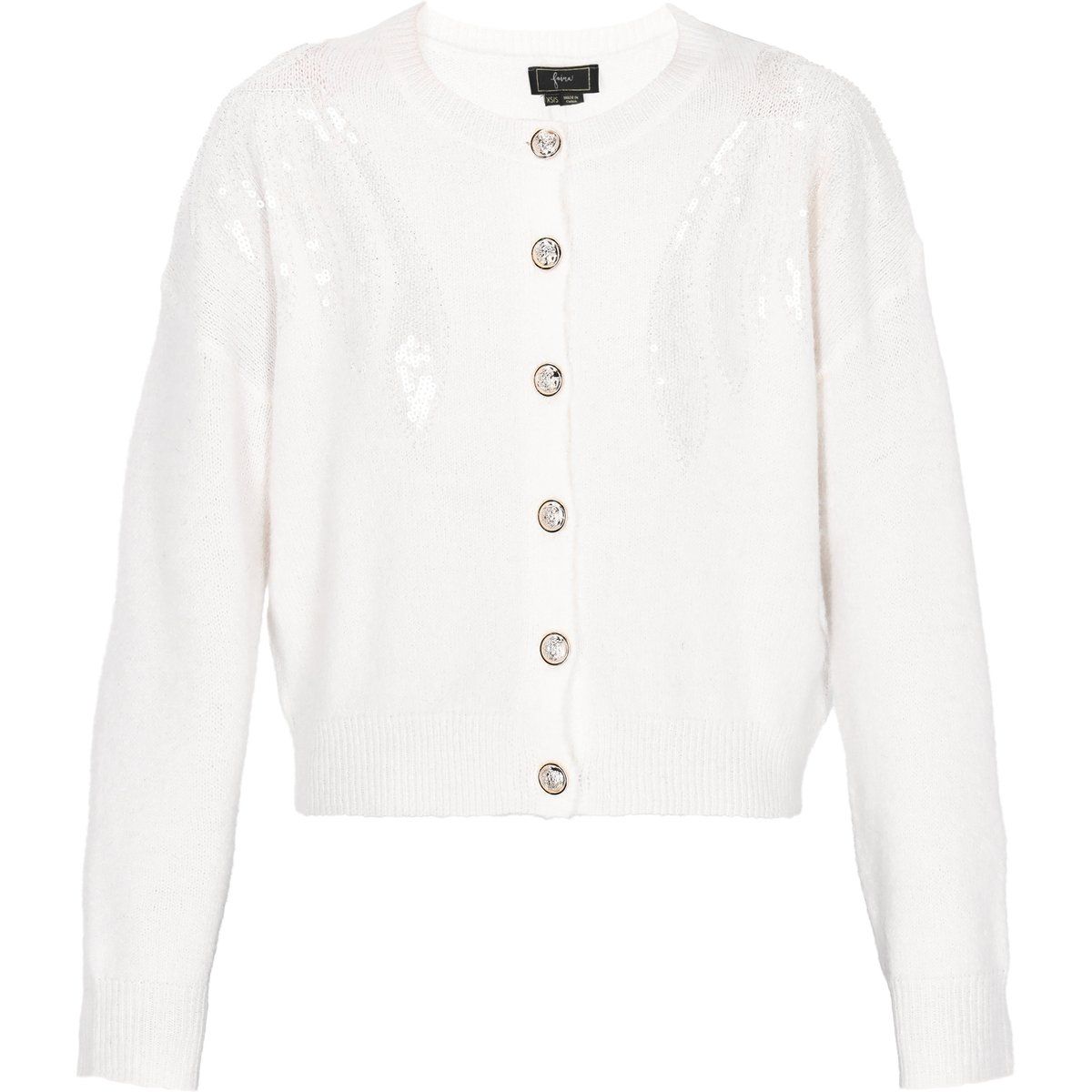 Faina Strickjacke Frauen cremefarben