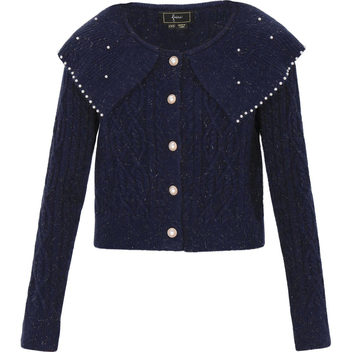 Faina Strickjacke Frauen Marine