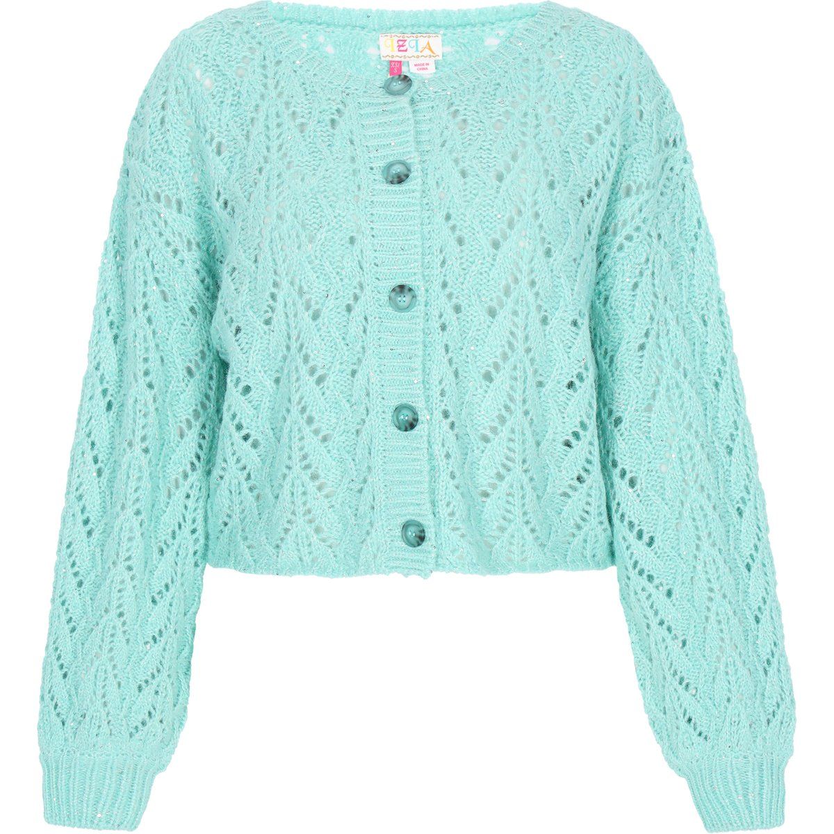 IZIA Strickjacke Frauen Türkis