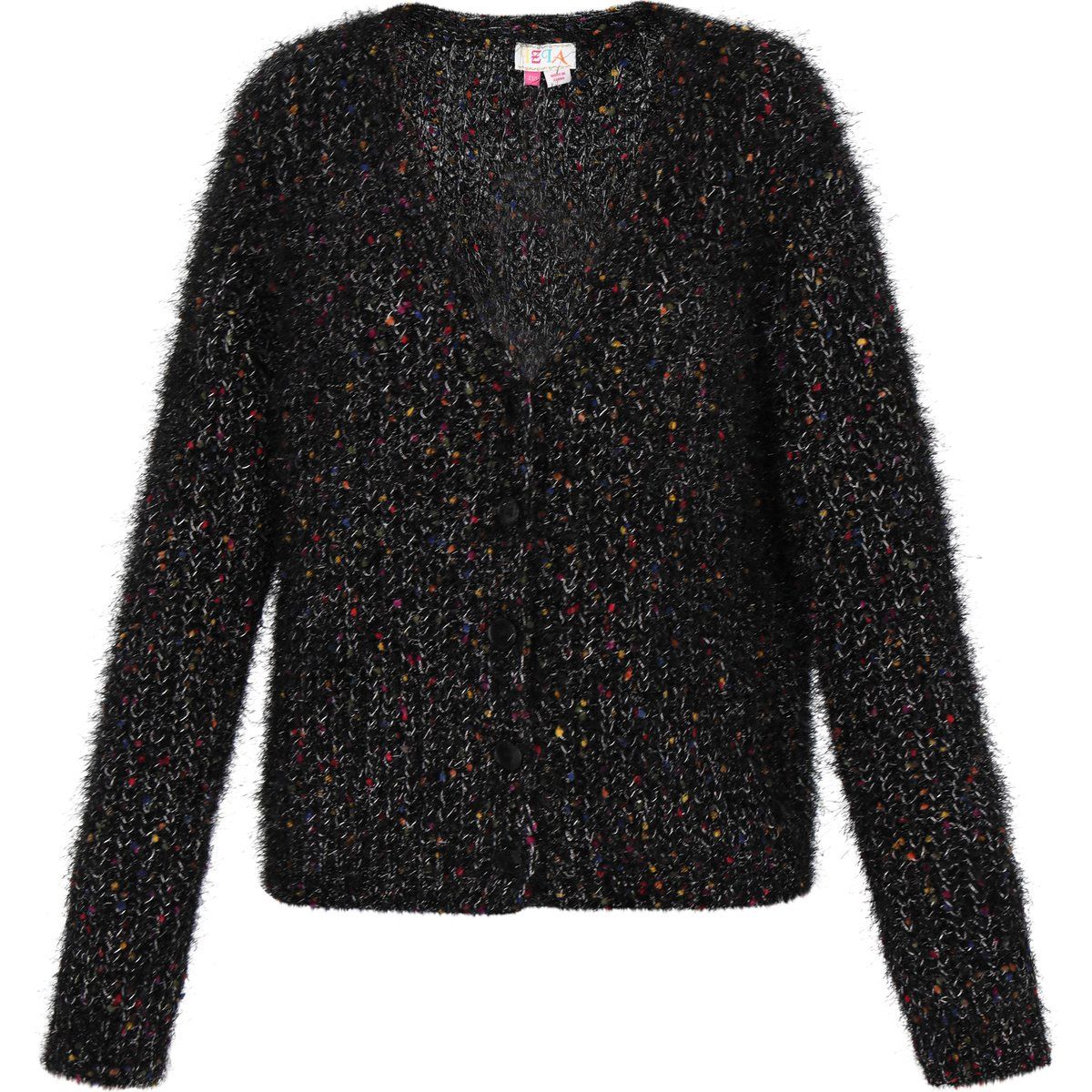 IZIA Strickjacke Frauen schwarz mehrfarbig