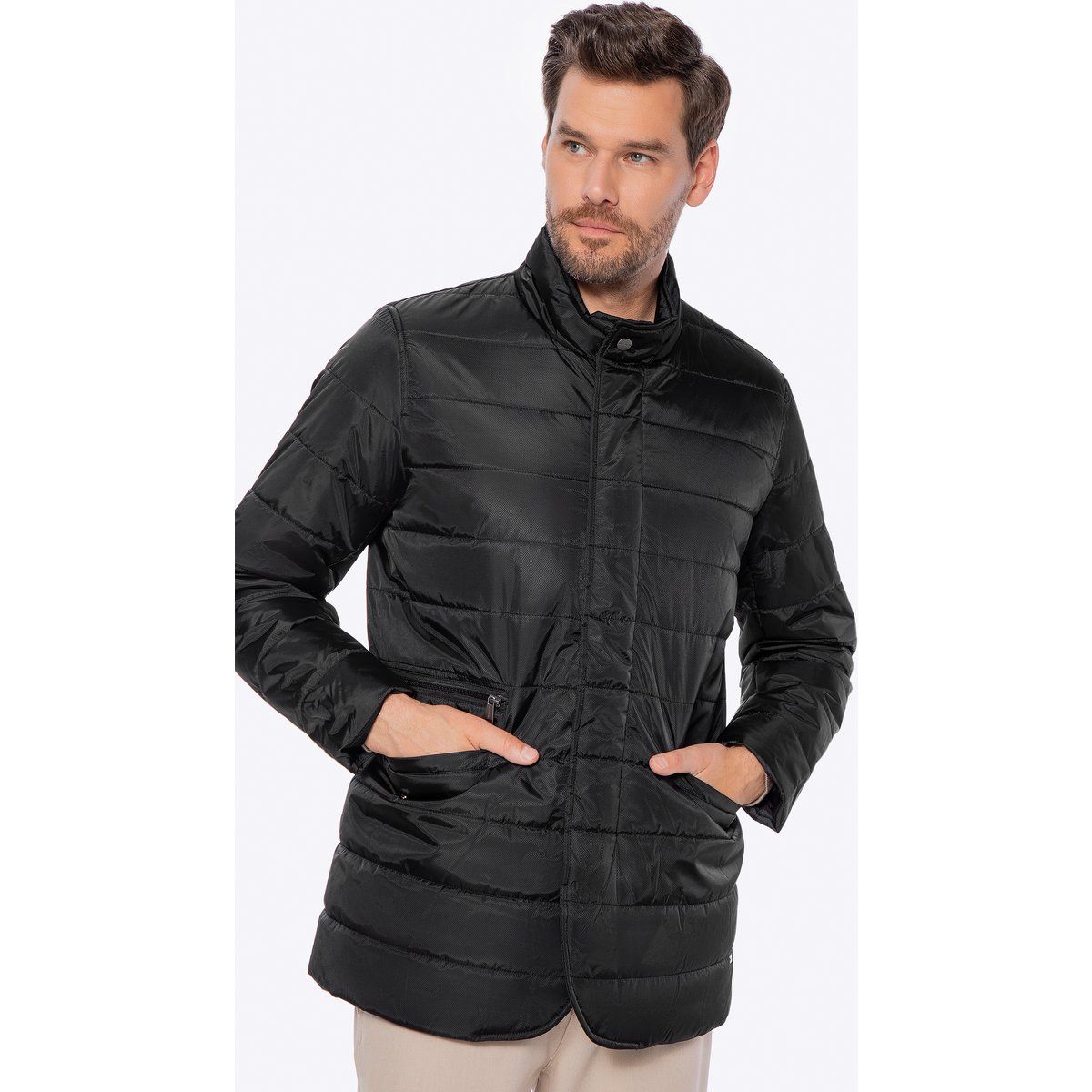Herren Steppjacke, leicht gefüttert