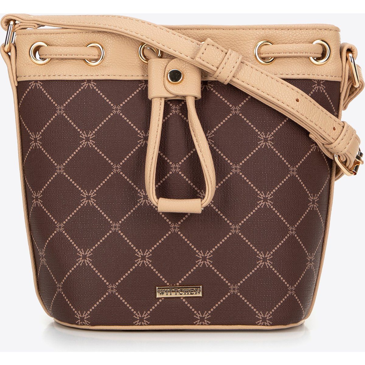 Monogramm-Beuteltasche aus Öko-Leder
