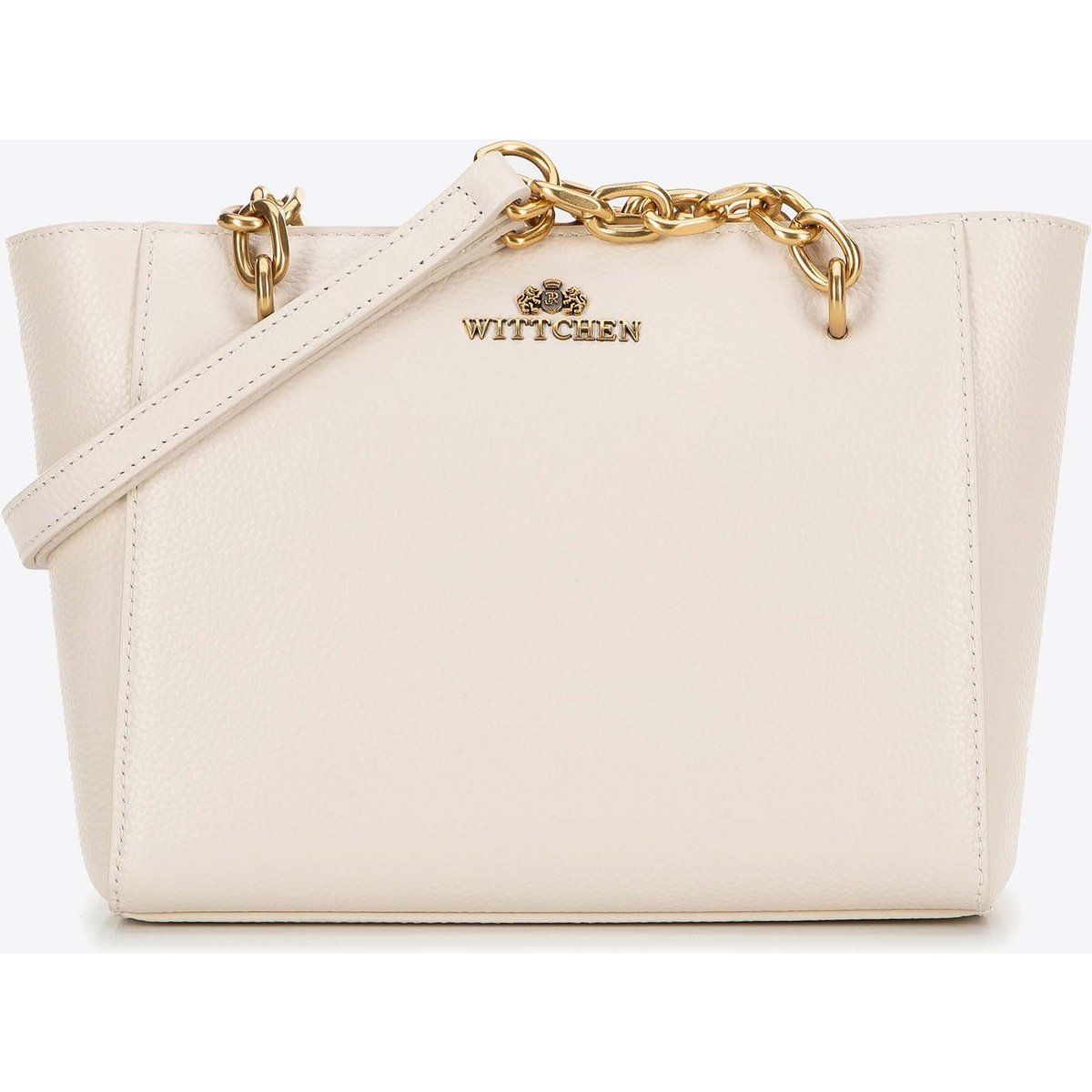 Eleganter strukturierter Carryall mit Kettenhenkeln