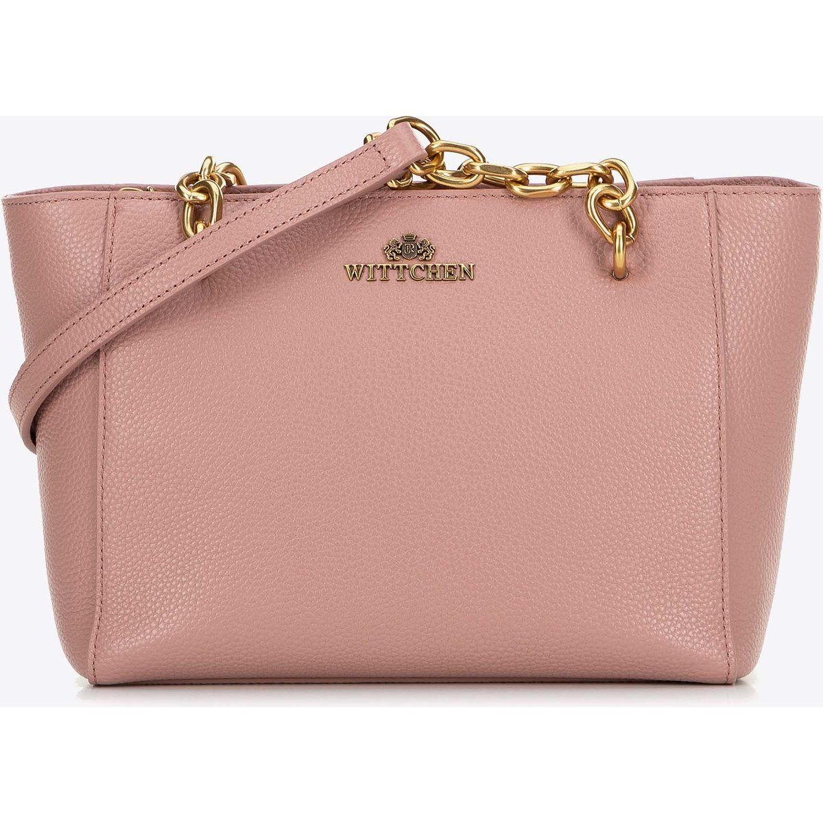 Elegante Schultertasche aus Leder mit Kette