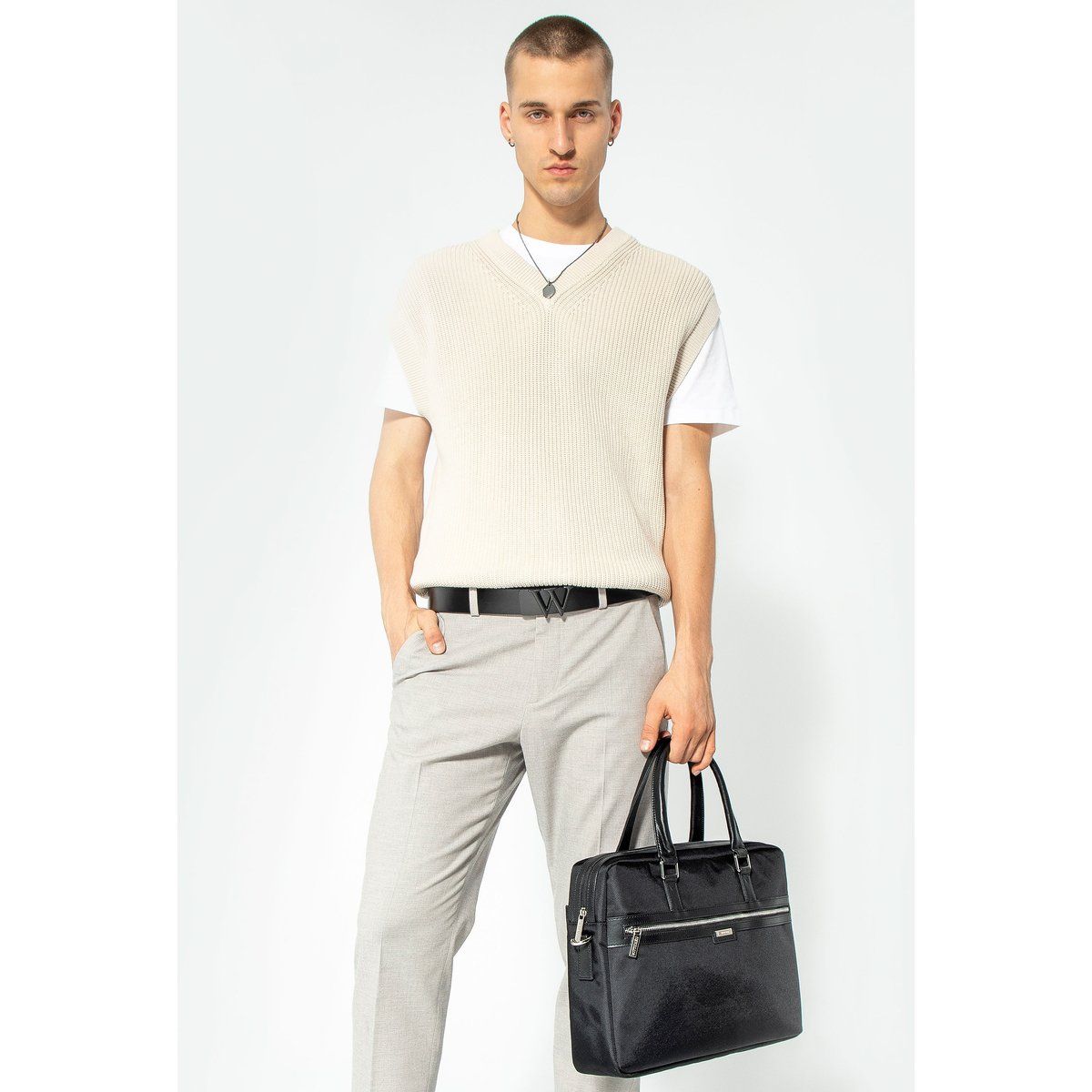 Herren-Laptoptasche 17 Zoll Polyester