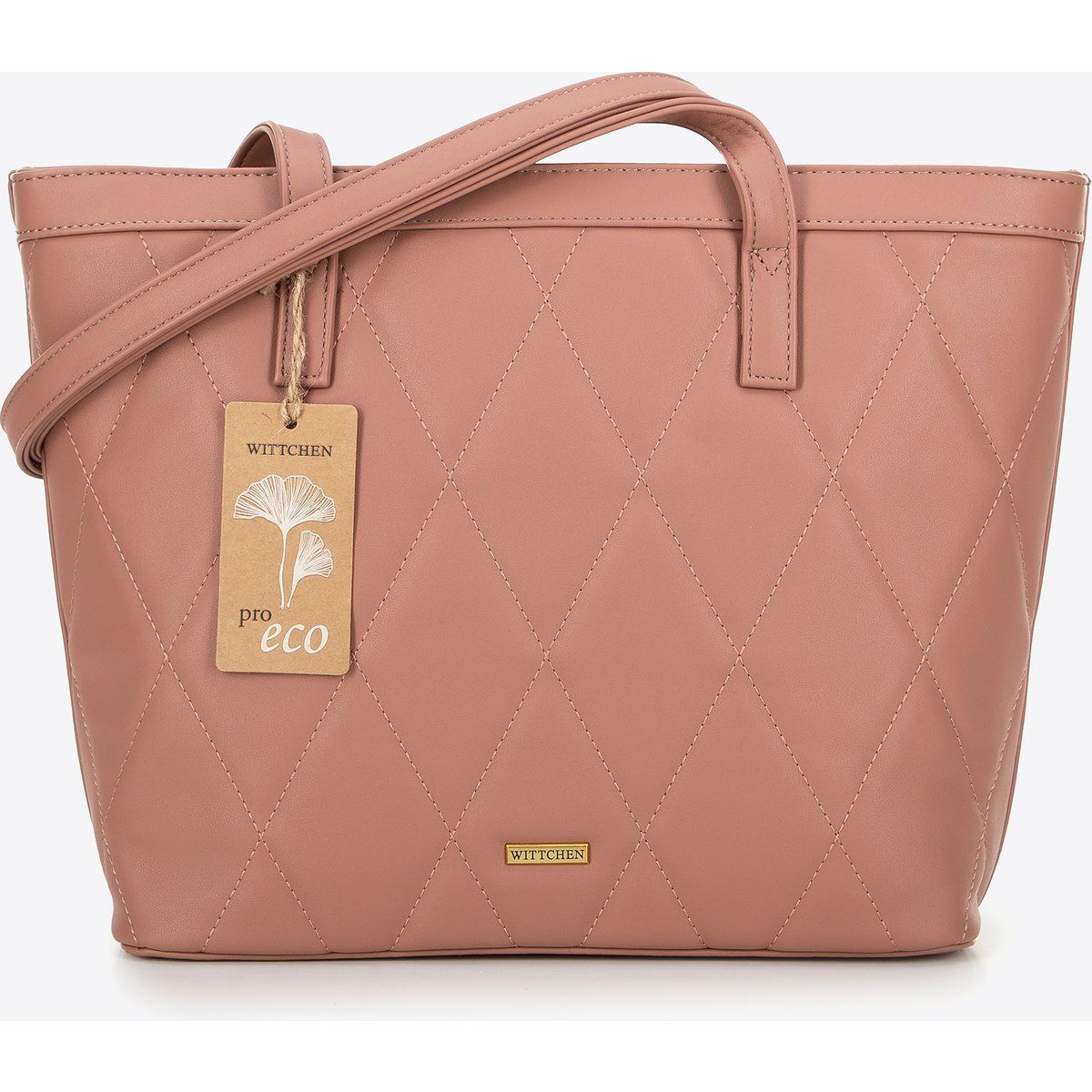 Gesteppte Shopper-Tasche aus Kunstleder