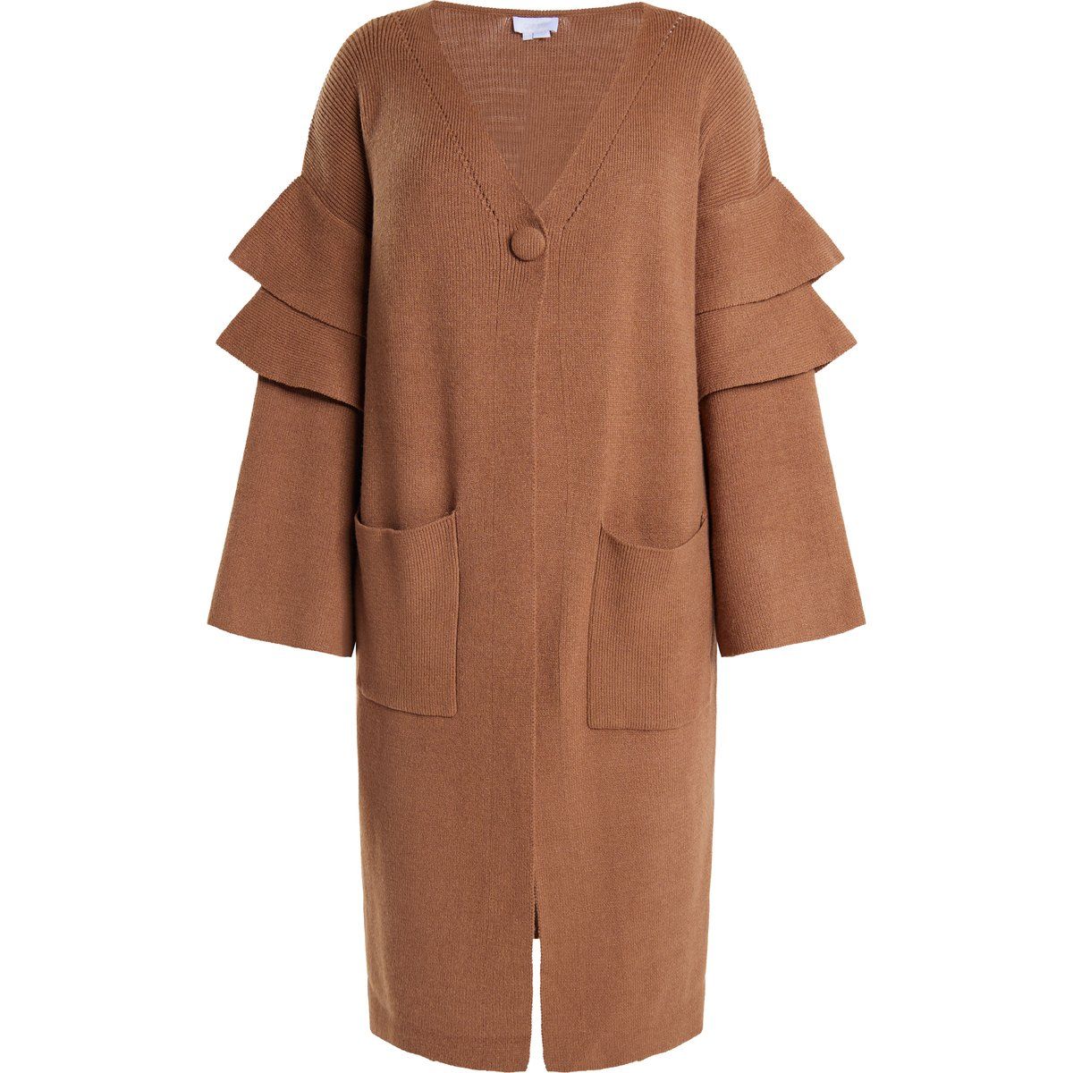 usha Strickjacke Damen Kamel