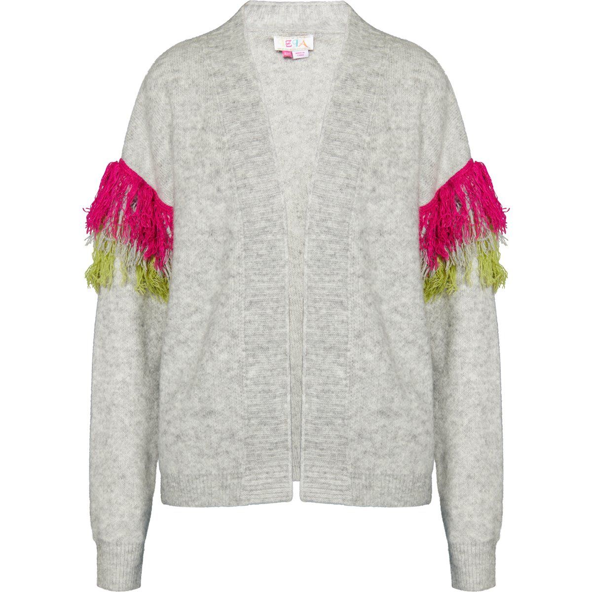 IZIA Strickjacke Damen grau melange
