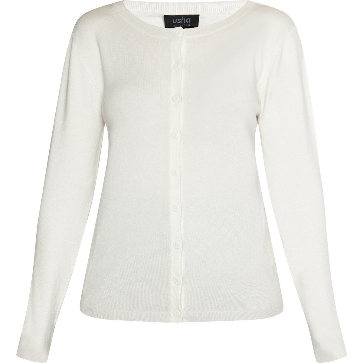 usha Strickjacke Damen Wollweiß