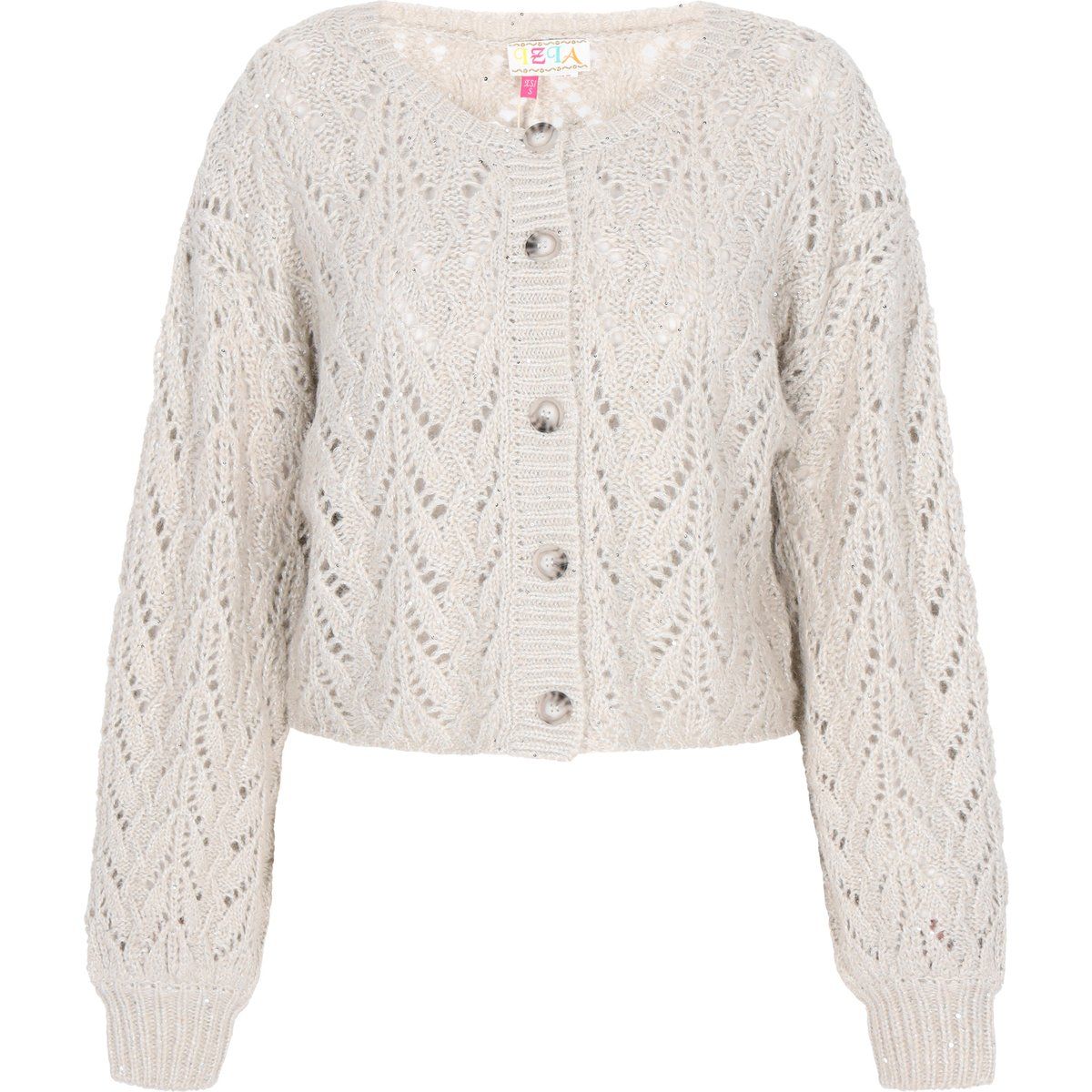 IZIA Strickjacke Frauen grau