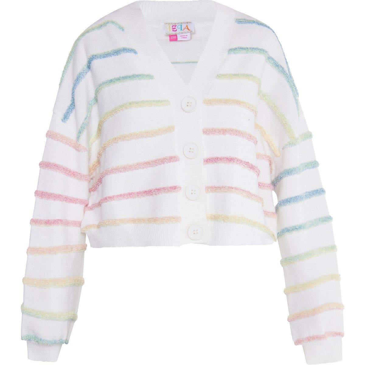 IZIA Strickjacke Damen Wollweiß