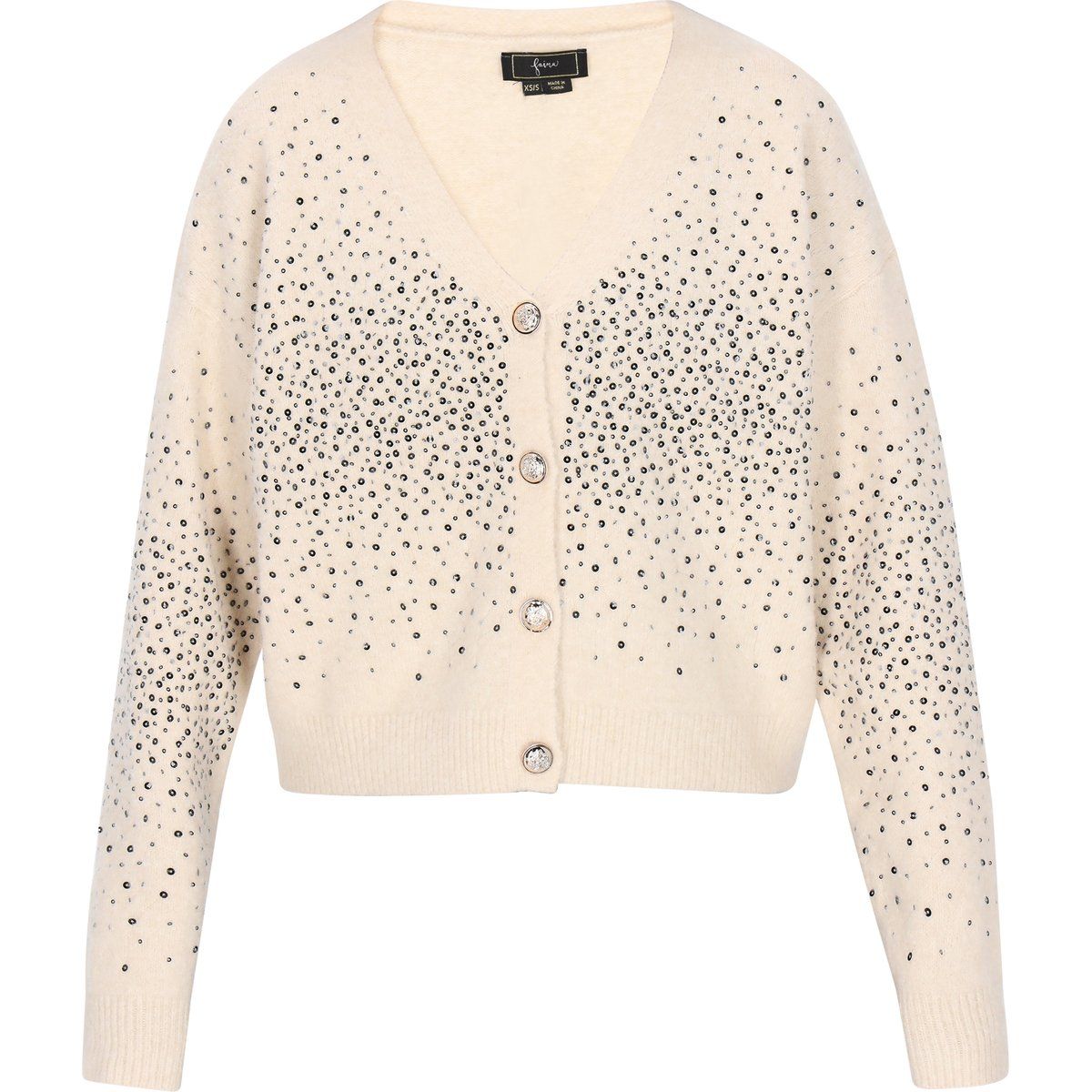 Faina Strickjacke Frauen hellbeige