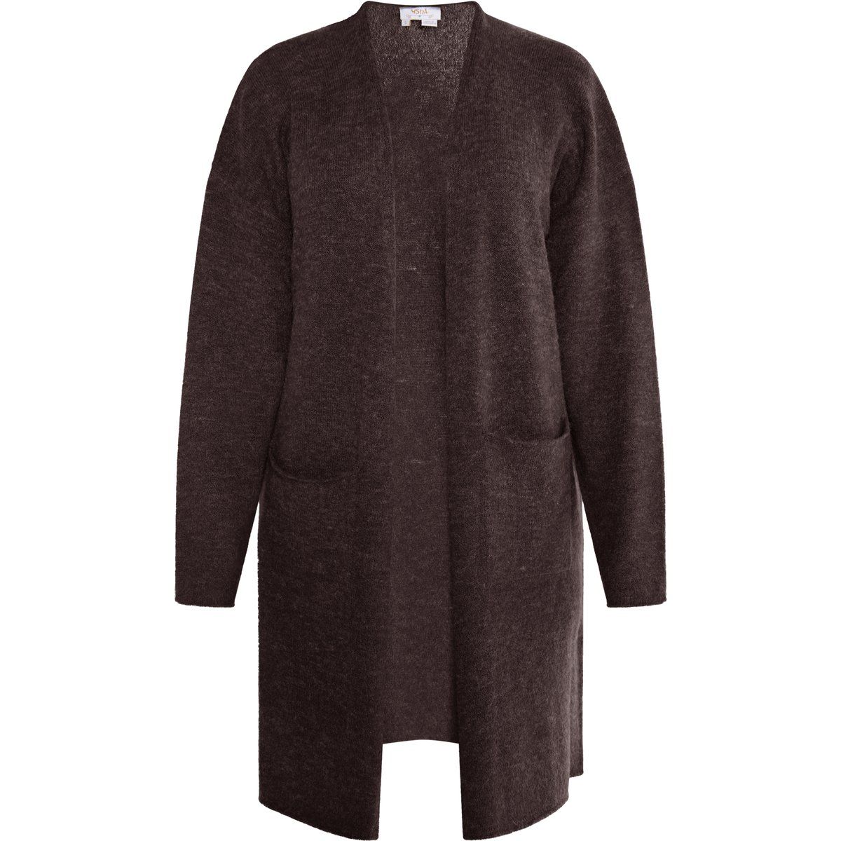 Locker geschnittene lange Strickjacke