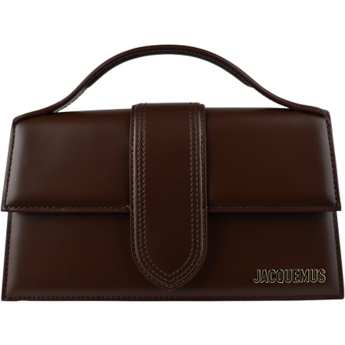 Strukturierte Lederhandtasche mit Griff