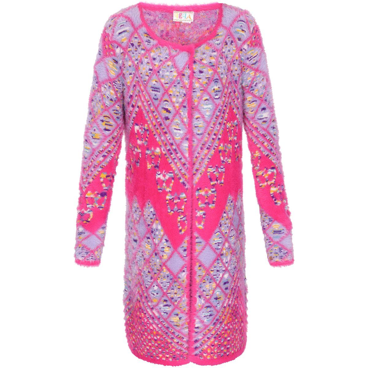 IZIA Strickjacke Frauen rosa mehrfarbig