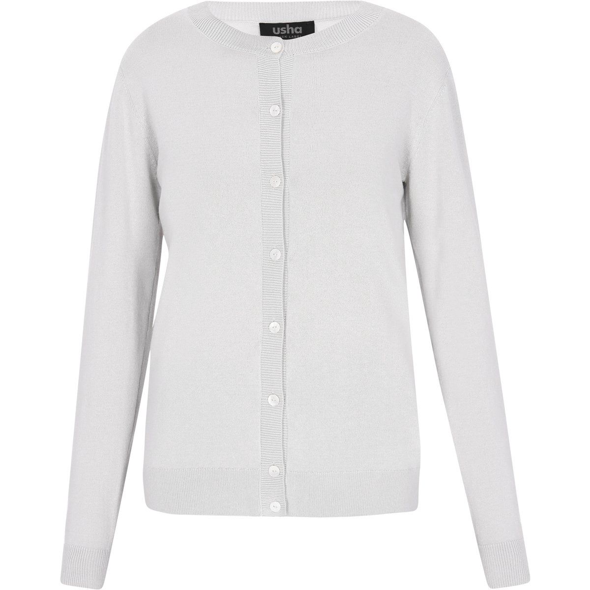 usha Strickjacke Frauen hellgrau