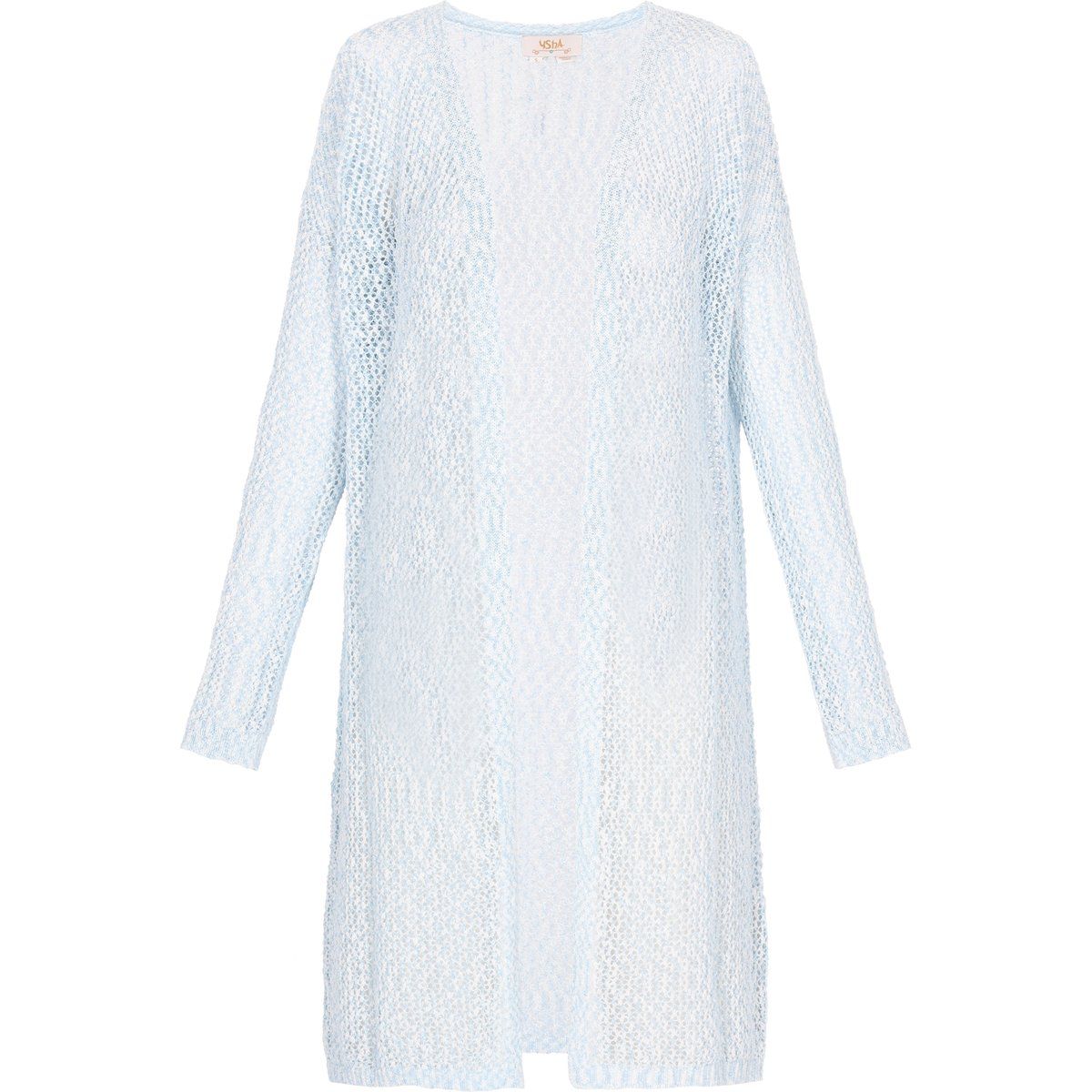 Offener Strickcardigan mit langen Ärmeln