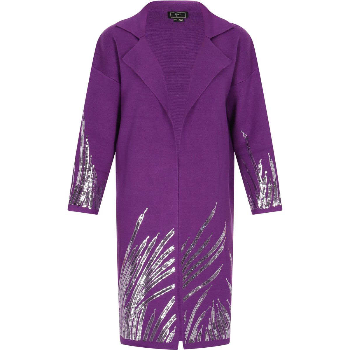 Elegante Strickjacke mit Paillettendetails