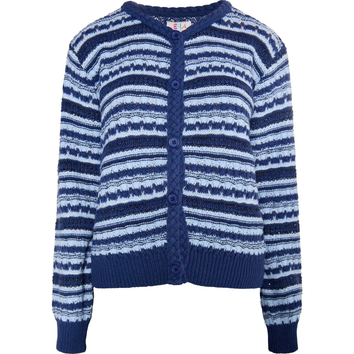 IZIA Strickjacke Damen Marine Mehrfarbig