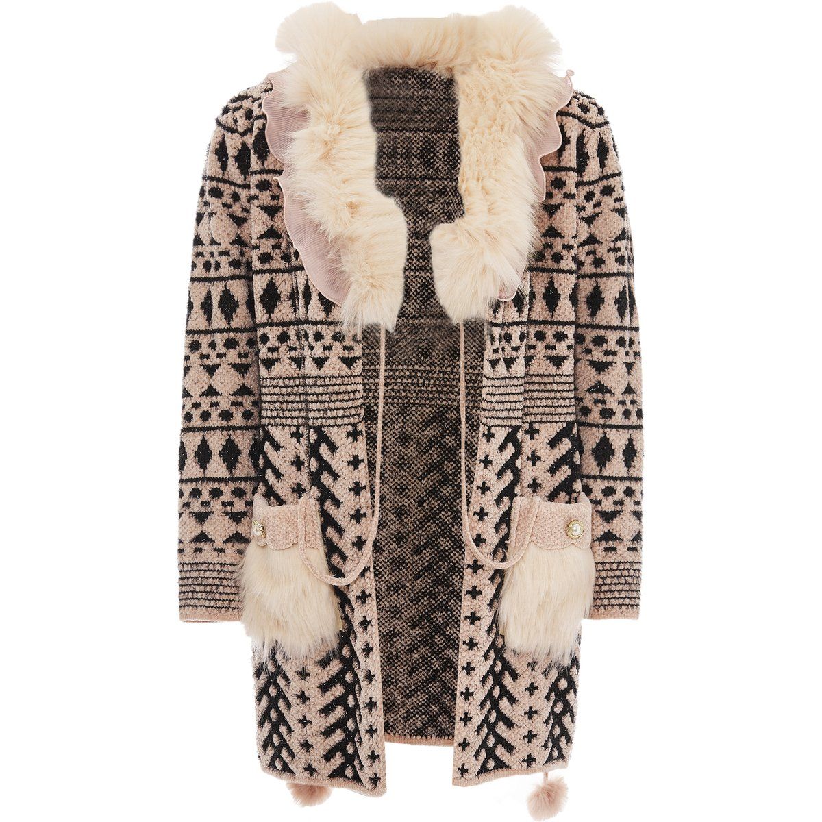 Faina Strickjacke Damen rosa