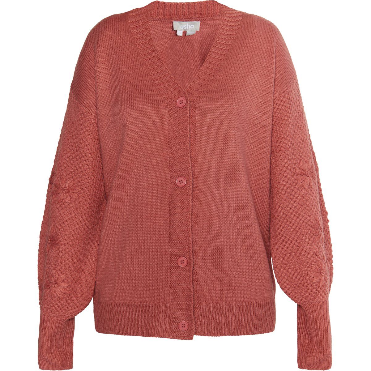 usha Strickcardigan Damen alt rosa