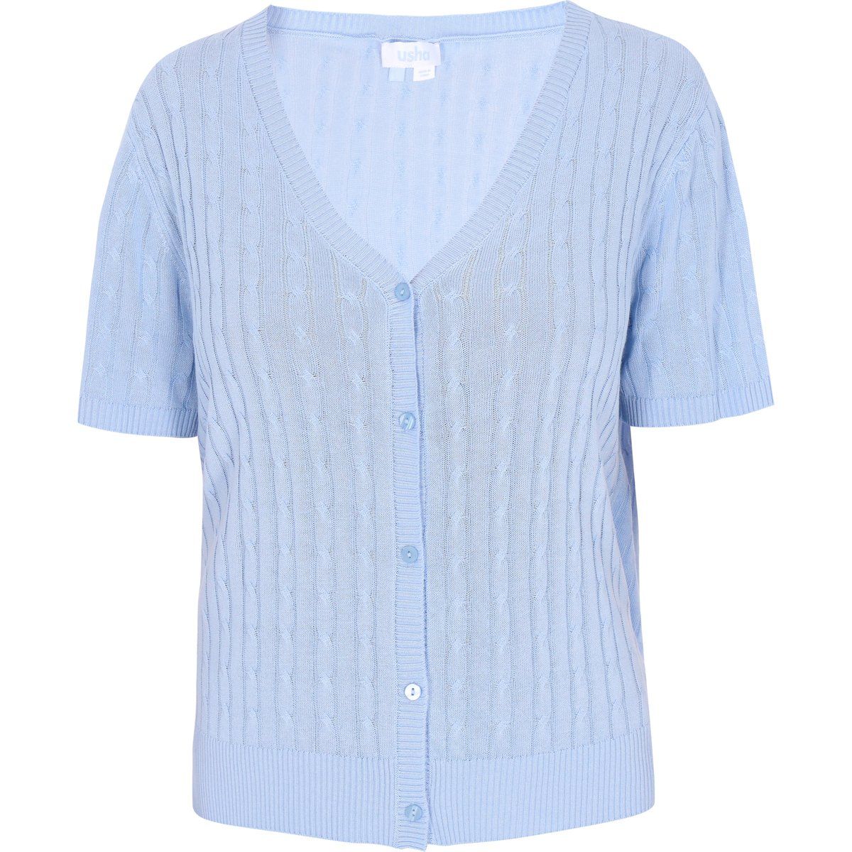 usha Strickjacke Frauen hellblau