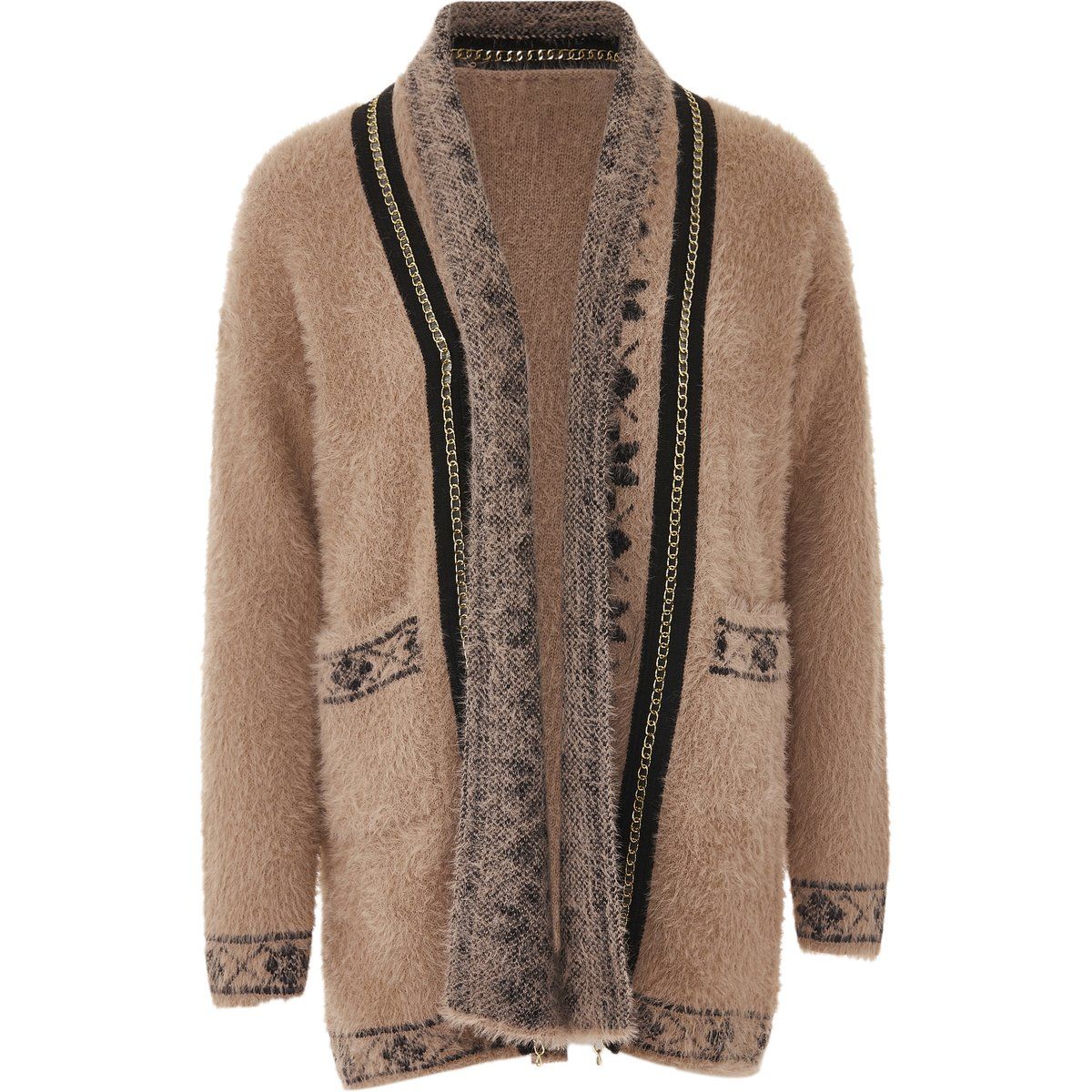 Faina Strickjacke Damen dunkelrosa