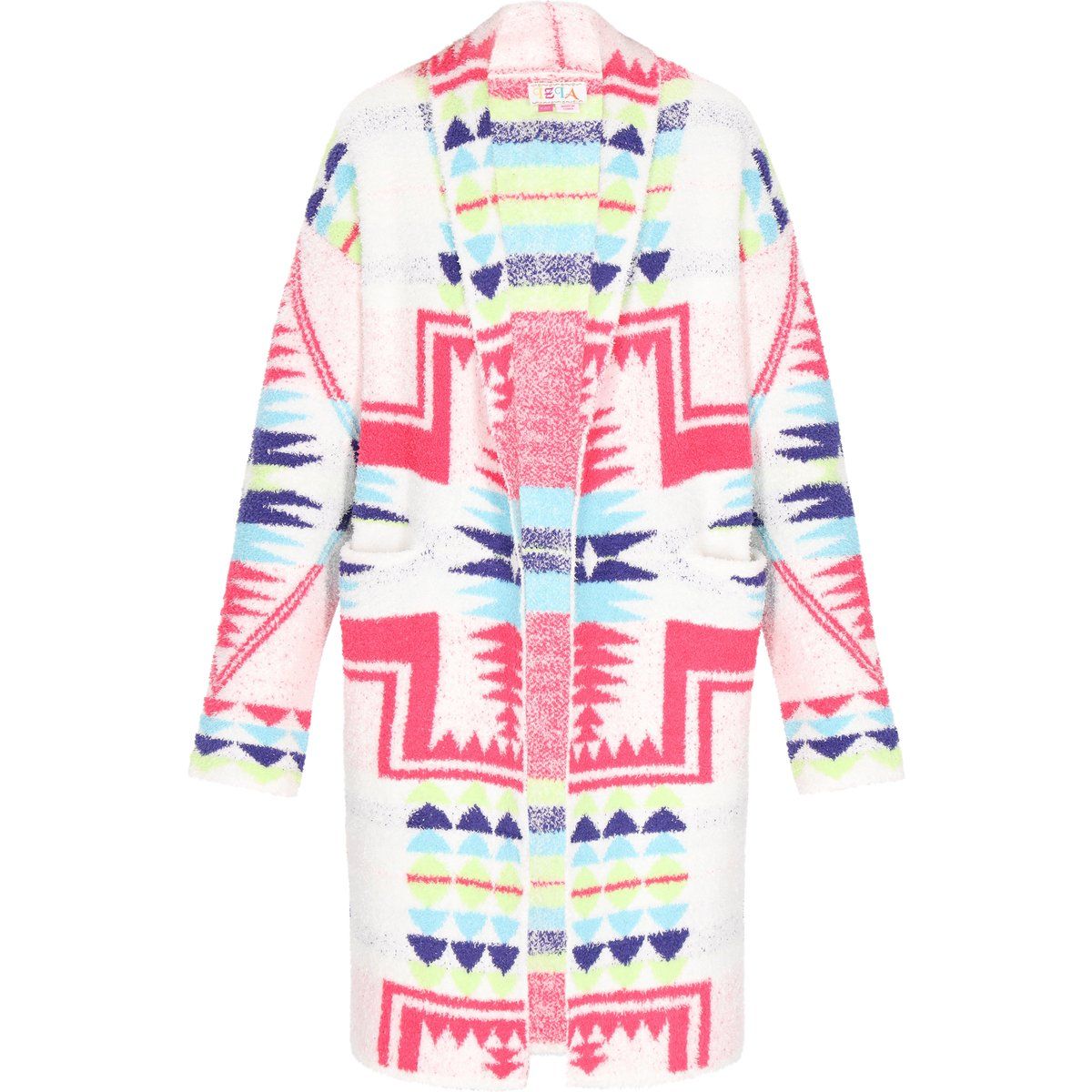 IZIA Strickjacke Frauen cremeweiß mehrfarbig