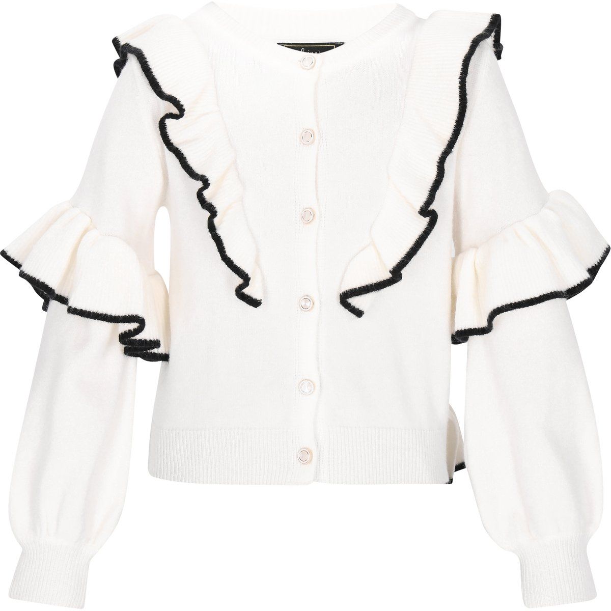 Faina Strickjacke Frauen weiß-schwarz